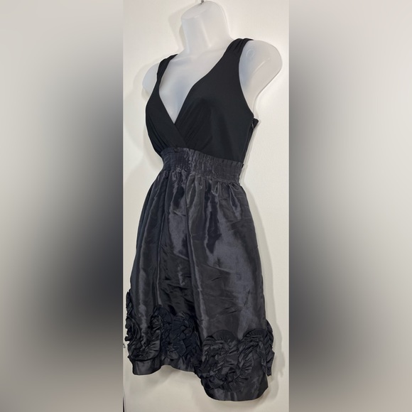 Max and Cleo Cocktail Party Dress Black Fit & Flare Sleeveless Mini Size 2 - Picture 3 of 10